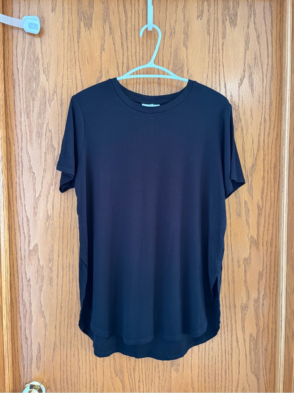 Women’s Seed Classic Ribbed Black Top